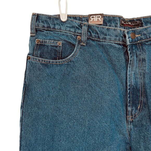 NWT Real Ranch Men Regular Fit Straight Leg Denim Jeans Size 40x34  (W39"xL32") - Picture 5 of 11